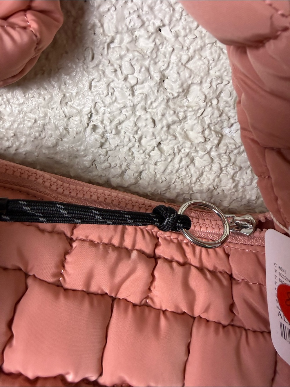 NWT FP Movement by Free People Quilted Dusty Rose Crossbody Bag - Picture 3 of 5